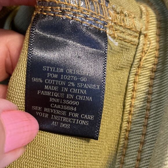 Denim Skirt Size Medium Others Follow Olive Green - Picture 5 of 5